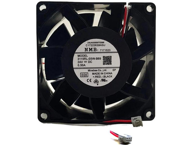 3115RL-05W-B69 80mm Inverter Server Cooling Fan DC24V 0.50A, 3-Wire Speed Detection Axial Fan, High Precision Dual Ball Bearing Replacement Fan for...