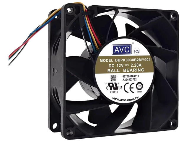 DBPK0938B2MY004 High Speed Industrial Axial Cooling Fan DC12V 55.3W 12900RPM, 90x90x38mm 9CM 9038 Replacement Fan for Server, Inverter and...