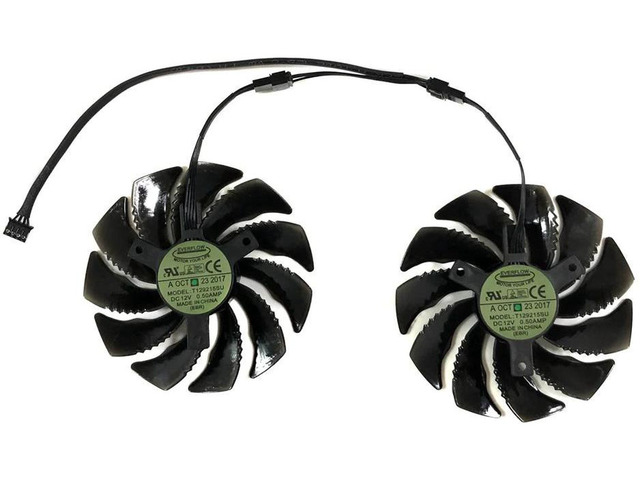 T129215SU GPU Graphics Card Cooling Fan 2 Units/Set, Replacement VGA Cooler Fan Compatible with RTX 2060 6GB, GTX 1660, GTX1650 SUPER Gaming Video...
