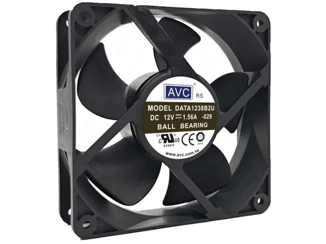 DATA1238B2U-02U-029 Server Axial Cooling Fan, 120x120x38mm 12038 DC12V 1.56A High Airflow Replacement Fan for Server Chassis, Industrial Cabinet,...