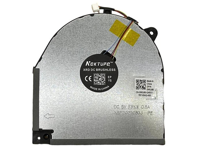 Replacement GPU Cooling Fan for Lenovo Legion Y540-15IRH 81SX, Y7000-2019 81NS GTX1660Ti Laptop, Part Number DFS5M325063B11, 4 Pin PWM Notebook...