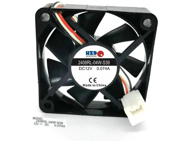 Replacement 2406RL-04W-S39 Axial Cooling Fan, 60x60x15mm 6CM DC12V 0.074A 6015 Fan, for Laptop, Small Electronic Equipment Heat Dissipation
