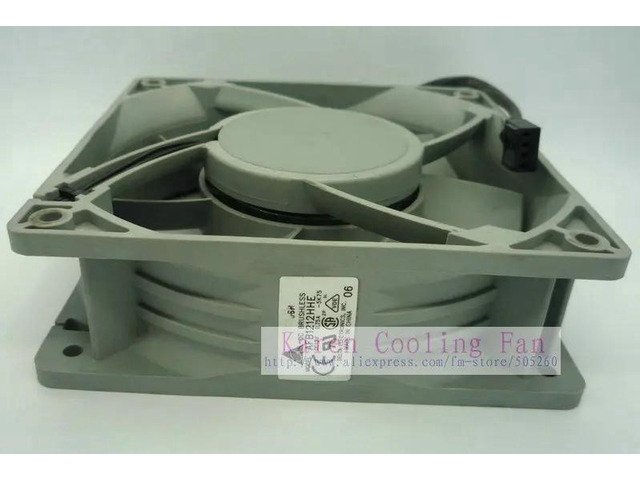 AFB1212HHE Axial Cooling Fan, 12038 120×120×38mm 12cm Gray Fan DC12V 0.75A 3-Wire Replacement Fan, High Airflow Axial Fan for CPU, Server Cabinet...