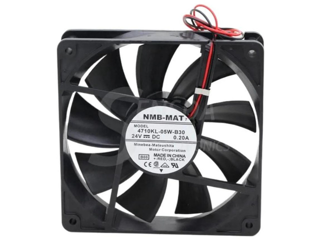 4710KL-05W-B30 Axial Cooling Fan, 12025 120mm 12CM DC24V 0.20A 2-Wire Silent Replacement Fan, Industrial Cooler for Server, Inverter Control...