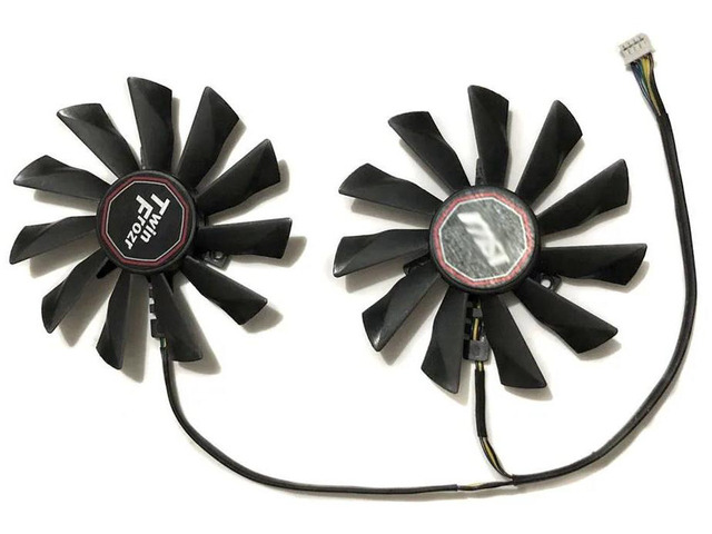 2 Units/Set PLD10010S12HH GPU Cooling Fan, Replacement VGA Graphics Card Cooler for R9 290X, R9 280X, R9 270X, GTX 750, GTX 760, GTX 770, GTX 780...