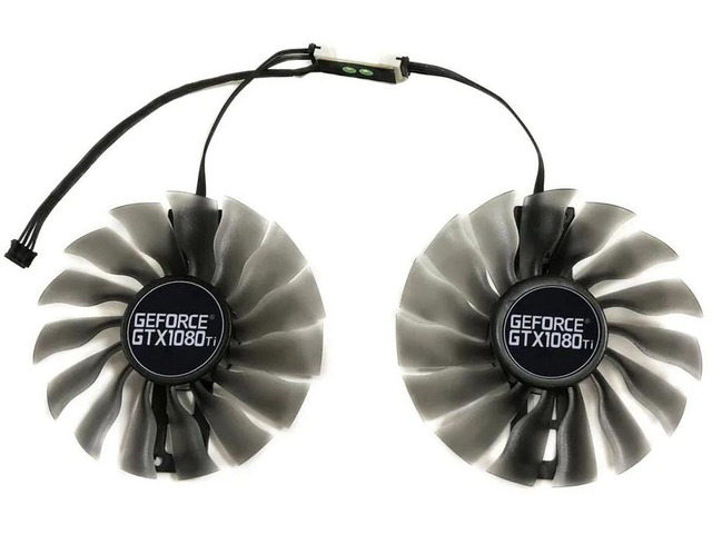 Type A GPU Cooling Fan Replacement FD10015H12S, 4Pin PWM Intelligent Thermostat VGA Cooler DC12V, Single Video Card Fan for GTX1070, GTX1080,...