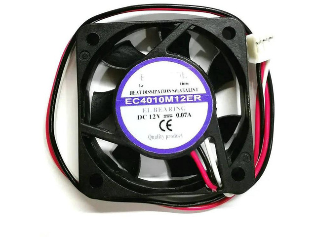 4010 Axial Cooling Fan, DC 12V 0.07A 3-Wire 40x40x10mm Small Server Fan, Replacement Cooler Compatible with EC4010M12ER for Embedded Equipment,...