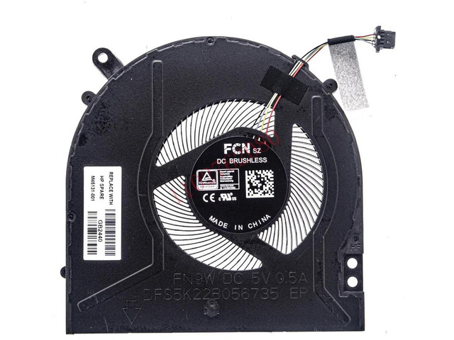 Laptop CPU Cooling Fan M45131-001, Replacement Notebook Internal Cooler for HP Pavilion X360 15-ER Series TPN-W147, Quiet 4-Pin PWM Radiator Fan...