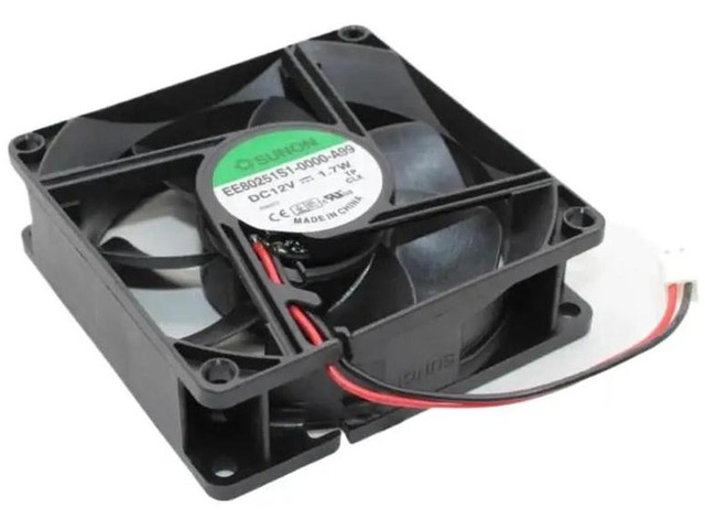 80mm Silent Cooling Fan EE80251S1-0000-A99, 80x80x25mm 12V DC 1.7W Magnetic Levitation, 3200RPM 41CFM Replacement Axial Fan for Server, Power...