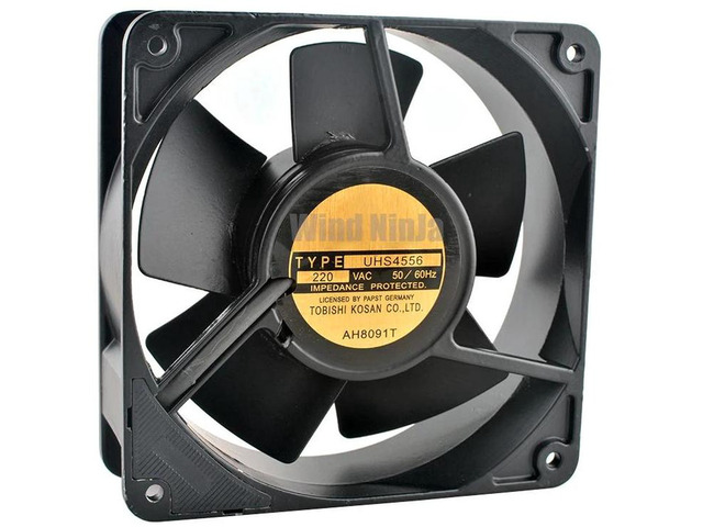120mm Metal Axial Flow Cooling Fan UHS4556, 120x120x38mm AC220V High Speed AC Axial Fan Replacement for Frequency Converter, Industrial Cabinet,...