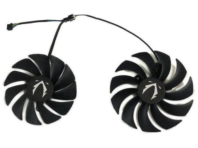 2 Pack GPU Cooling Fans CF1010U12S CF9015H12S, Replacement VGA Cooler Fan Set for RTX 3070 Twin Edge OC White and RTX 3060Ti AMP White LHR,...
