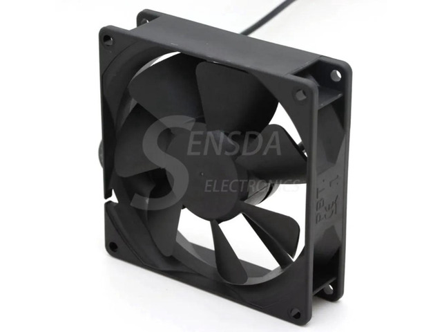 92mm 9cm Axial Cooling Fan KD1209PTB2, DC12V 48CFM 2600RPM PBT Plastic Square Fan, Replacement Heatsink Fan for PC Chassis, Power Supply and...