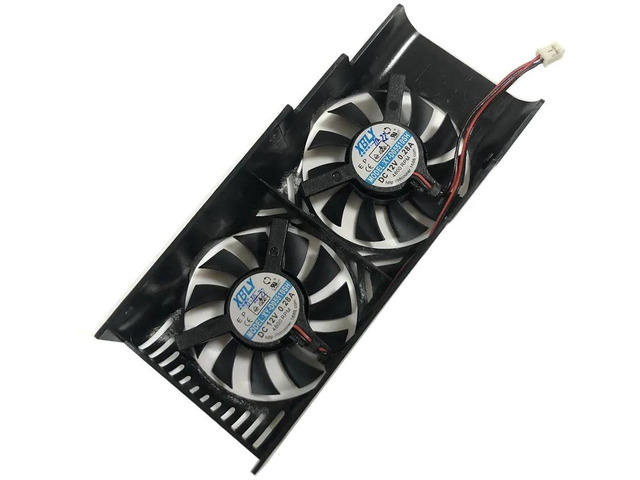 GPU Cooling Fan XY-D05510SH VGA Cooler Video Card Fan, Compatible with HA5510M12F-Z XY-D05510S, Replacement Fan for GTX750 Ti Low Profile Graphics...