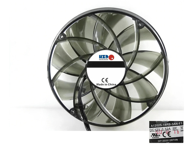120x120x25mm 12025 Axial Cooling Fan A12025-18RB-3AN-F1, DC12V 0.32A 12CM Square Replacement Computer Fan for PC Chassis, Power Supply, Industrial...