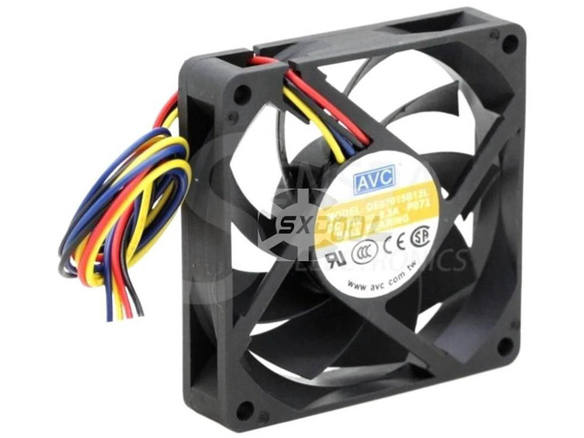 70x70x15mm 7015 PWM Axial Cooling Fan DE07015B12L, 7CM Square Replacement Fan for CPU Cooler, Compact Slim PWM Fan for Desktop Heatsink, Small...