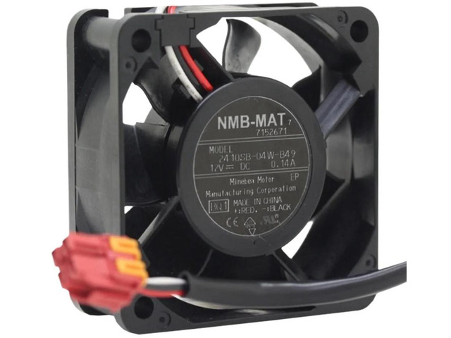 60x25mm 6025 Axial Cooling Fan 2410SB-04W-B49, DC12V 0.14A 60mm Quiet Replacement Fan for Washing Machine Control Boards, PC Mainboards, Small...