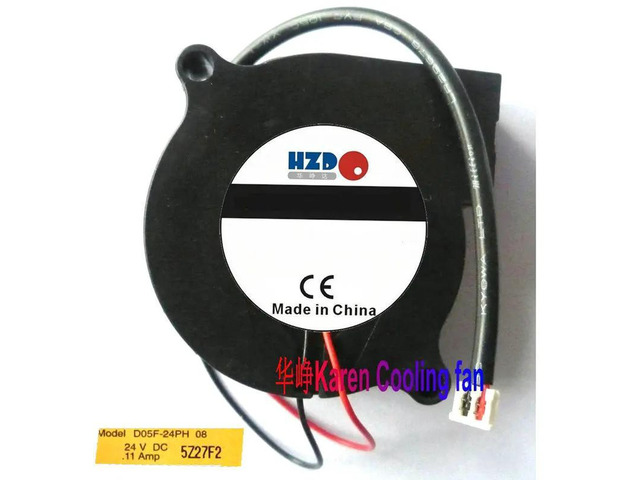 D05F-24PH 08 GAMMA26 50x50x15mm 5CM DC 24V 0.11A 2-Wire Turbine Blower Fan, Centrifugal Replacement Cooling Fan for Laptop Notebook, Small...