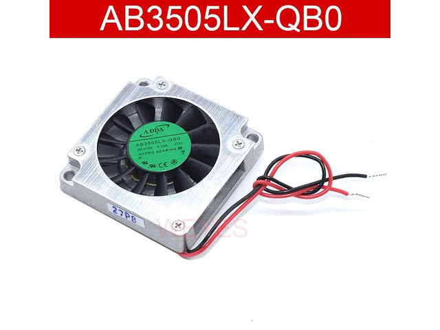 AB3512MX-QB0 AB3505LX-QB0 35x35x07mm 3.5CM DC 5V 0.10A 2-Pin Square Centrifugal Blower Fan, Replacement Cooling Fan for Server, Small Embedded...