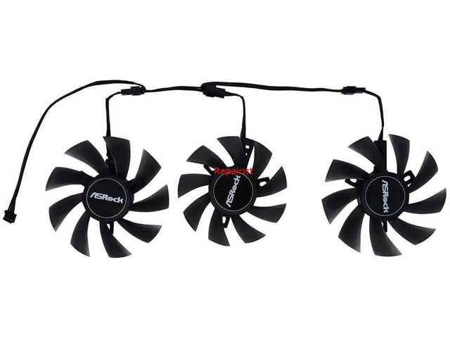3 Units/Set T129215SU T128015SU Graphics Card Cooling Fan, GPU Replacement Fan for RX 5700 XT RX5700XT Taichi X 8G OC+, Video Card Cooler Fan for...