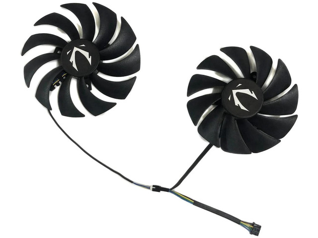 2 Pcs/Set GPU VGA Cooling Fans GAA8S2U GA92S2U, Replacement Graphics Card Fan for RTX 3070 Twin Edge ZT-A30700E-10P, Video Card Cooler Repair Parts...
