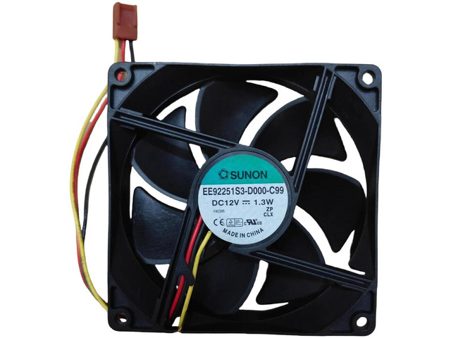 EE92251S3-D000-C99 92x92x25mm 9CM DC 12V 1.3W Magnetic Levitation Silent Axial Fan, 2200RPM 39CFM 28dBA Replacement Fan for PC Computer Case, Power...