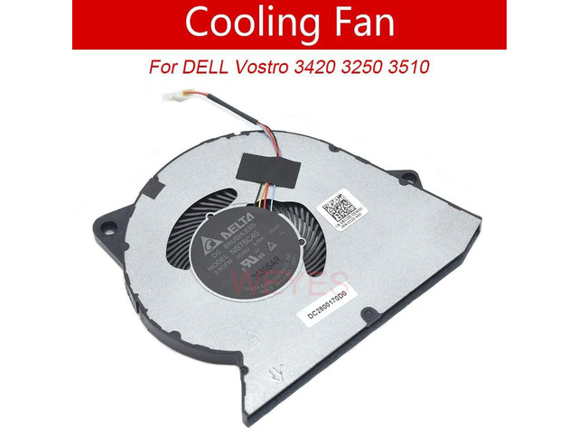 NS75C40 0RFF51 DFS5K12114464P DC28000WFF0 DC 5V 0.5A 4-Pin CPU Cooling Fan, Replacement Notebook CPU Fan Compatible with 3420, 3250, 3510, 3511,...