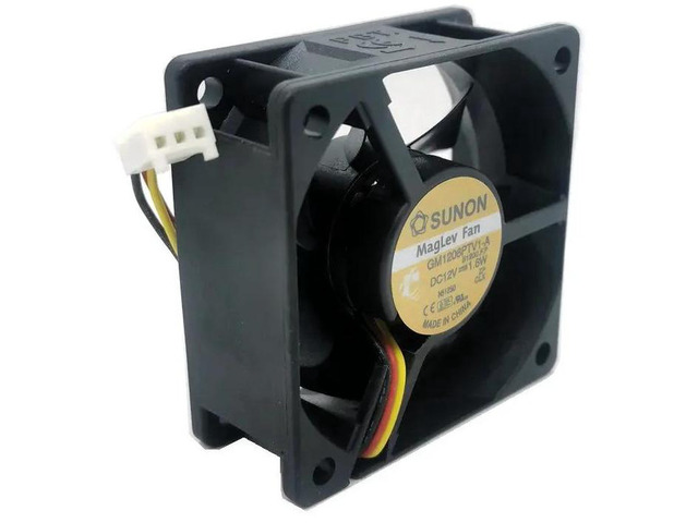 GM1206PTV1-A 60x60x25mm 6025 6CM DC 12V 1.6A 3-Wire Axial Cooling Fan, Replacement Notebook Fan with Tachometer Signal for Mini PC, Power Supply,...