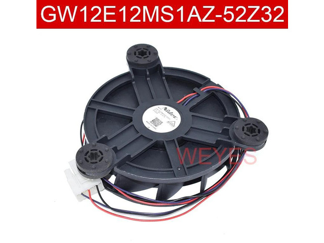 GW12E12MS1AZ-52Z32 DC12V 0.33A 3-Wire Refrigerator Evaporator Cooling Fan, Replacement Fridge Fan Motor, Stable Speed Control, Repair Part for...