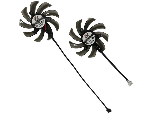 2 Pcs/Set TH9210S2H GPU VGA Cooling Fans, Replacement Graphics Card Fan Kit for RTX 2060 SUPER STORM X DUAL, GTX 1660 Ti, 9mm Plug Video Card...