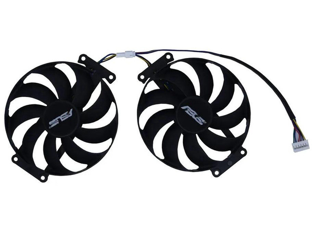 2 Pcs/Set PLD09210S12H GPU VGA Cooling Fans, DC12V 0.30A 4-Pin PWM Replacement Video Card Fan Kit for RTX 2070 8GB EVO V2, GTX 1660 Ti 6GB EVO, RTX...