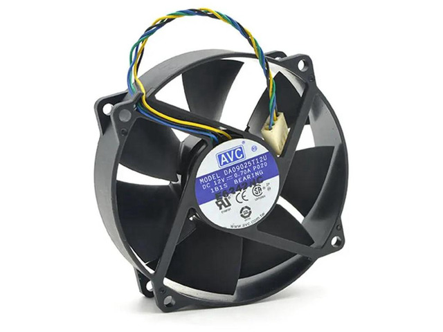 DA09025T12U 9025 90x90x25mm DC 12V 0.70A 4-Wire 4Pin PWM Cooling Fan, Round Frame Heatsink Fan Replacement, 90mm Axial Fan for Server Chassis,...