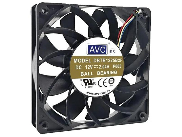 DBTB1225B2F 12025 120x120x25mm DC12V 2.04A High Speed High Airflow 4-Pin PWM Axial Cooling Fan, Replacement Fan for Server Chassis, Industrial...