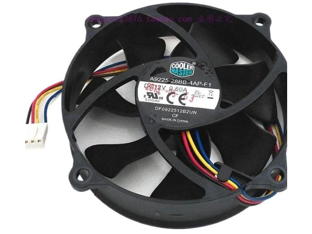 A9225-28BB-4AP-F1 9025 90x90x25mm Round 9C Dual-Spherical 4-Wire PWM Cooling Fan, Quiet Operation, 770-2650RPM Axial Fan for Industrial Cabinet,...
