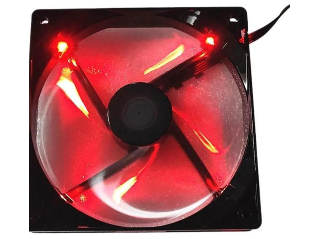 A12025-16RB-4BP-F1 DF1202512RFHN T400 Blizzard Fan, 12025 12cm 4-Wire Speed Control Red Silent Axial Cooling Fan for PC Chassis, Server Cabinet,...