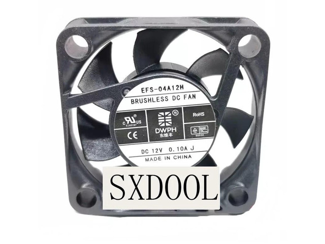 2 Pack 40mm 12V Mini Cooling Fans, Compatible with DWPH 4010 12V 0.10A EFS-04A12H, 2-Wire Silent 40x40x10mm Miniature Fan for Small PC Case,...