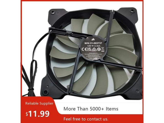 140mm x25mm 14cm 3-Pin 0.3A Silent Computer Case Fan, DC12V Quiet Desktop PC Chassis Cooling Fan for Heat Dissipation Replacement Spare Part