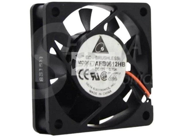 1 or 2 Pack AFB0612HB 60x60x15mm 60mm DC12V Axial Cooling Fan, 0.15A 3-Wire Server Chassis Fan, High Airflow Industrial Cooler Replacement Spare Part