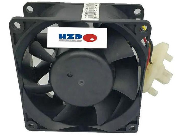 VA300DC V35375-58 NDC 80×80×38mm 8CM 8038 Cooling Fan, DC12V 0.6A 3-Wire High Static Pressure Axial Fan with Heatsink for Industrial Chassis Heat...