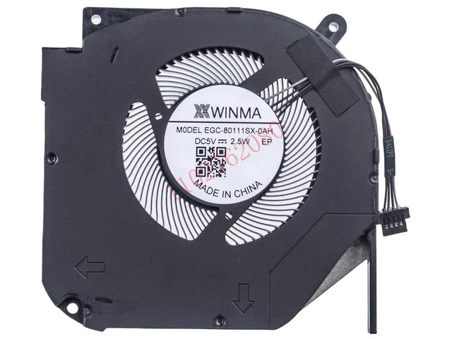 1 PCS Laptop CPU Cooling Fan EGC-80111SX-0AH, Notebook Cooler Replacement for 15K,16K,17K,17KS,16S,16 Super, G16 Series Laptop Heat Dissipation...