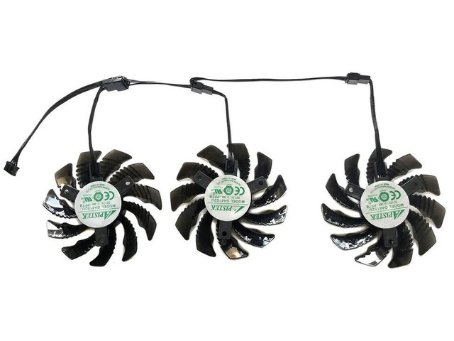 GPU Cooling Fan Replacement for RX 5600XT, RX 5700, RX 6700XT, RTX 2060 SUPER OC 8G, Replace GA81S2U 75mm 4Pin PWM Graphics Card Cooler Fan for...