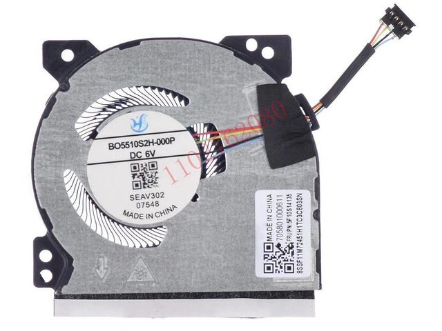 CPU Cooling Fan Replacement 8APU1 5F10S14135 5F10S14134 705801000611 BD5512S5H-000P, DC5V 0.5A Notebook 4Pin Fan for Laptop Heat Dissipation Repair...