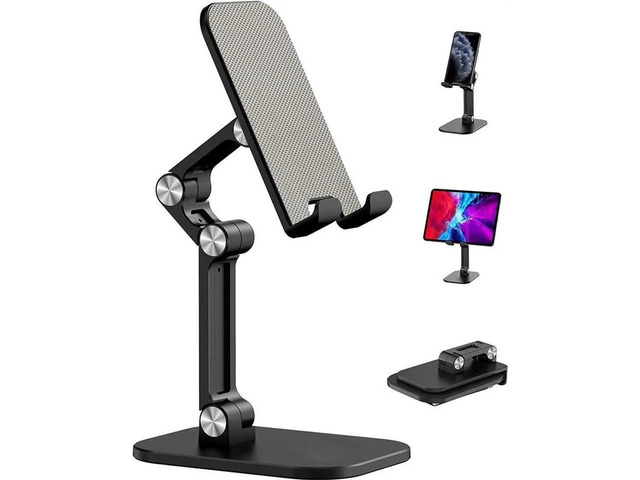 Desktop Mobile Phone Holder Stand For iPhone iPad Adjustable Desktop Tablet Holder Universal Table Phone Stand for Phone Tablet Kindle Fire or...