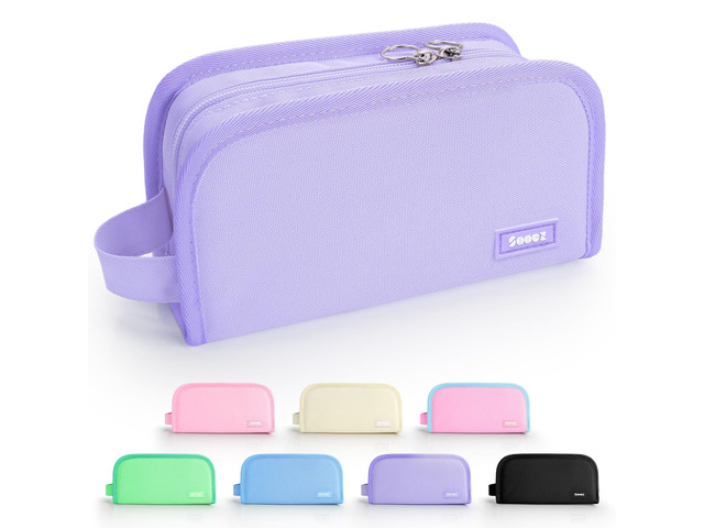 Wide Opening Pencil Case, Large Capacity Pencil Pouch Pencil Bag Organizer Aesthetic for School Su