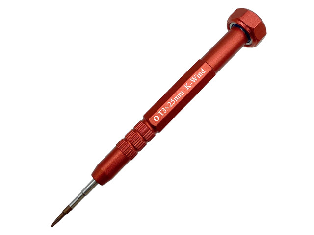 Screwdriver T3, Six-point Star-shaped Magnetic Tip Free Spin Cap, S2 High Alloy Steel Head, Anti-s