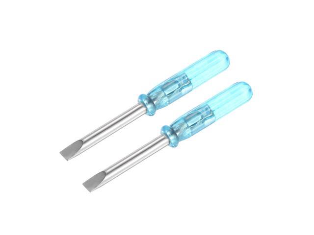 Mini Slotted Screwdriver, 3.0mm Flat Head 45mm Length for Small Appliances Repair, 2 Pcs
