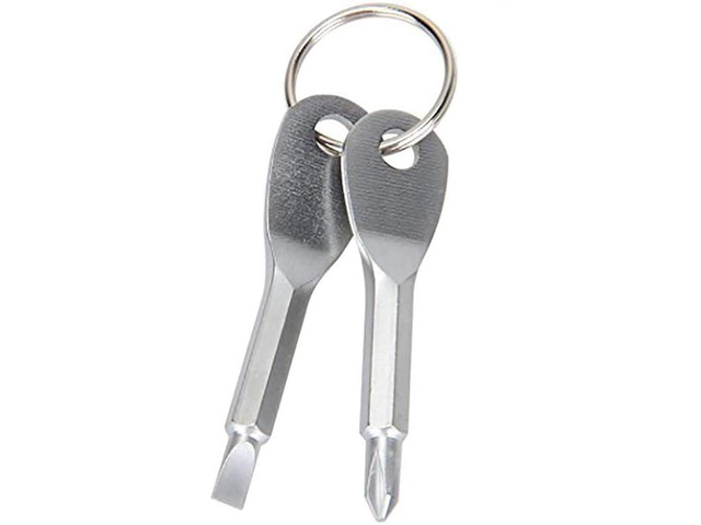 Multifunction Key Chain Pocket Screwdriver Dual-purpose Mini Shape Travel Kits Outdoor Home Screwdri