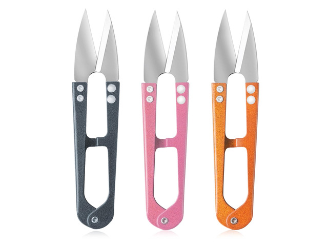 4.1 inch Multicolor Mini Sewing Scissors, 3pcs Mini Small Snips Trimming Nipper DIY Supplies