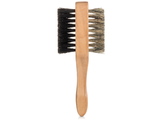 Small Double Sided Boar Bristle Hair Brush for Men - Soft + Medium HairBrush for 360 Waves, Smoothin