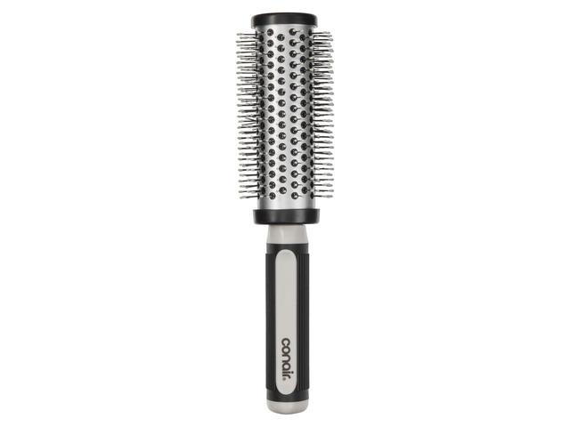 Grip & Style Round Brush, Nylon Bristle Hair Brush for Blowout Styling, For Medium to Long Lengths,