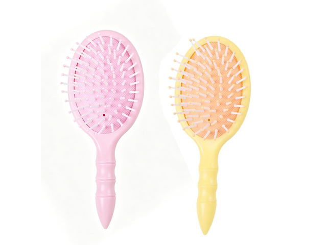 2pcs Hair Brush Mini Hairbrush for Thick Curly Thin Long Short Wet or Dry Hair Detangle Pocket Trave